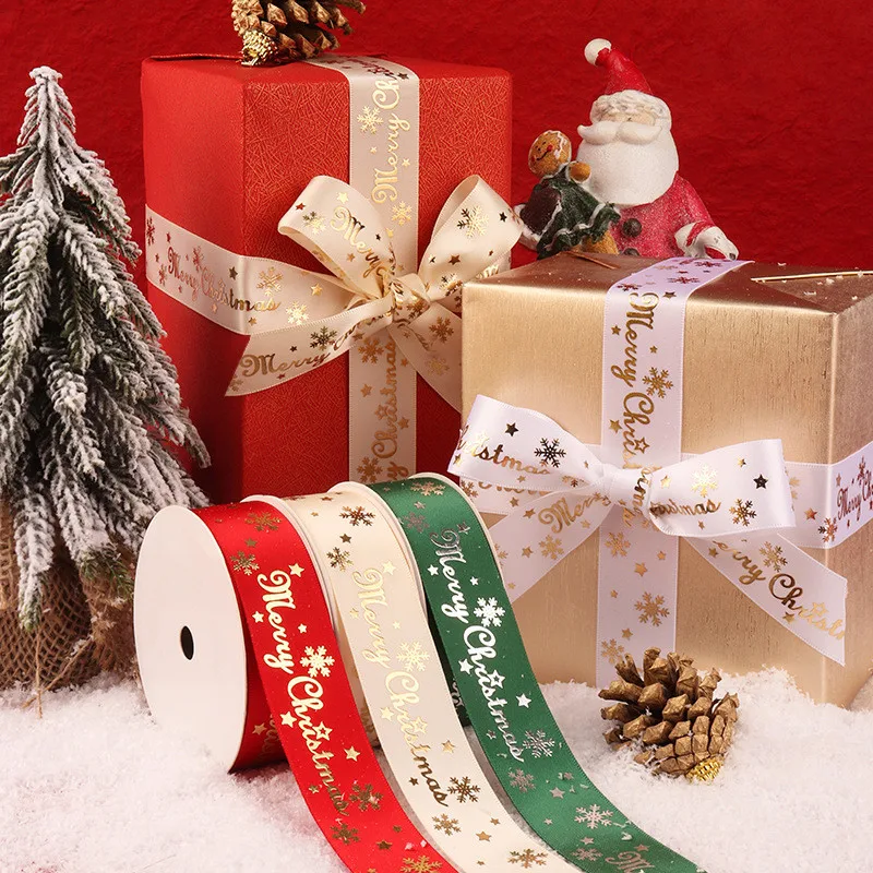 Merry Christmas Gilding Ribbons Christmas Decorations for Home Xmas Gift Wrapping Christmas Ornaments New Year 2022 Navidad Noel
Merry Christmas Gilding Ribbons Christmas Decorations for Home Xmas Gift Wrapping Christmas Ornaments New Year 2022 Navidad Noel