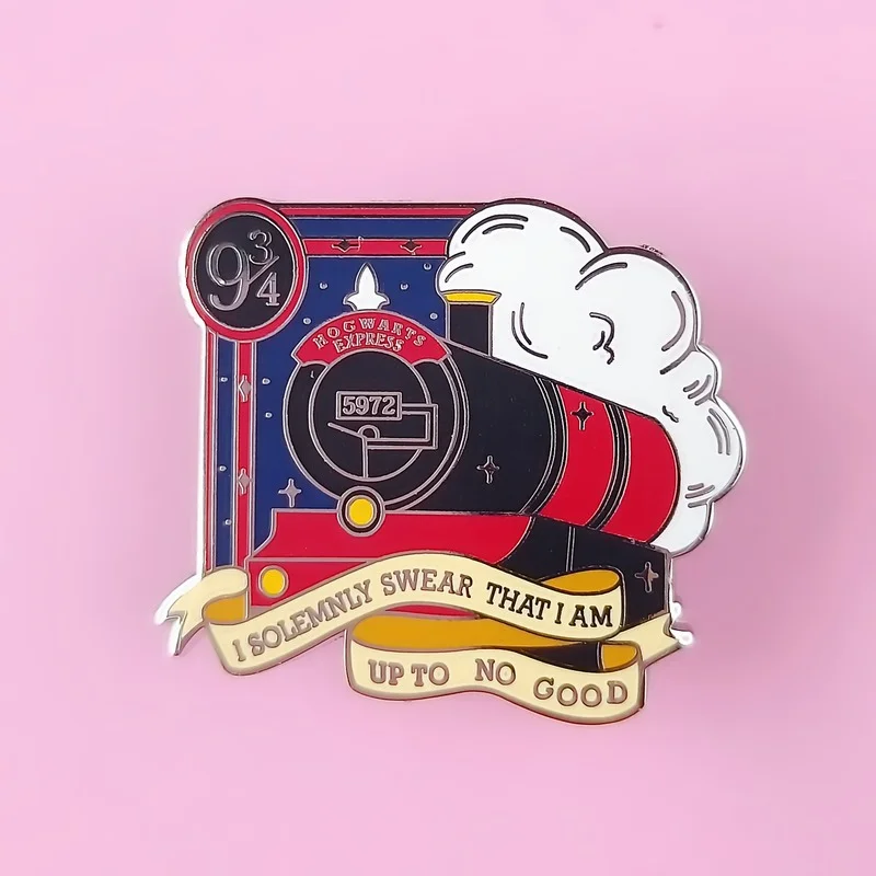 Creative Express Hard Enamel Pin Cartoon Magic Train Medal Brooch I Am Up To No Good Pins Jewelry
Creative Express Hard Enamel Pin Cartoon Magic Train Medal Brooch I Am Up To No Good Pins Jewelry