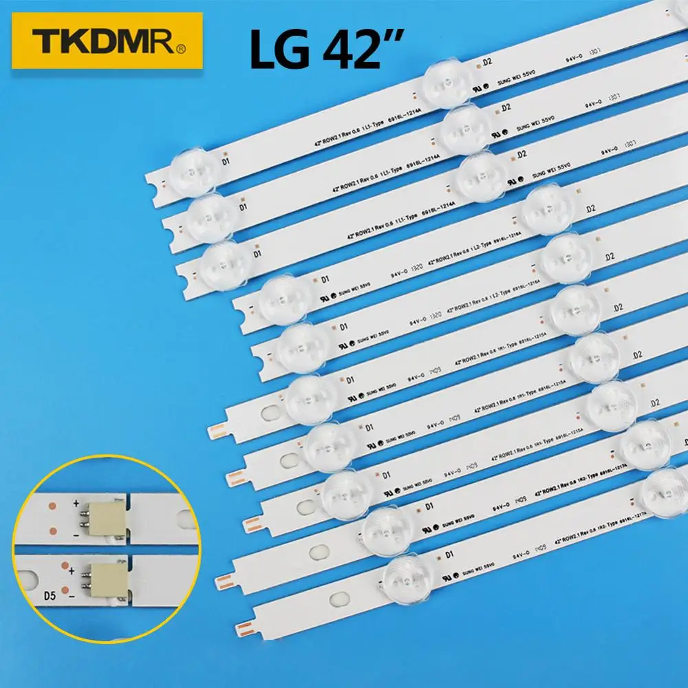TKDMR светодиодный ная лента для подсветки телевизора LG 42 дюйма 42 дюйма ROW2.1 6916L-1412A 6916L-1413A 6916L-1414A 6916L-1415A 42LN542V 42LN575S 42LA6
TKDMR светодиодный ная лента для подсветки телевизора LG 42 дюйма 42 дюйма ROW2.1 6916L-1412A 6916L-1413A 6916L-1414A 6916L-1415A 42LN542V 42LN575S 42LA6