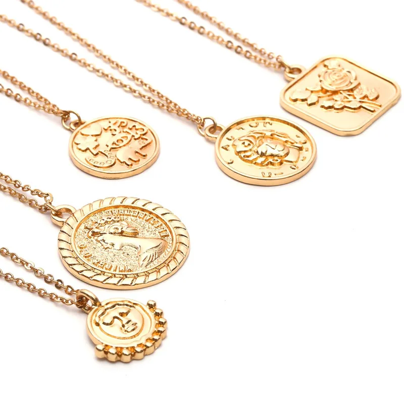 Vintage Embossed Chain Necklace For Women Dainty Cuban Link Chain Round Pendant Personality AlloyJewelryForWomenAccessories
Vintage Embossed Chain Necklace For Women Dainty Cuban Link Chain Round Pendant Personality AlloyJewelryForWomenAccessories