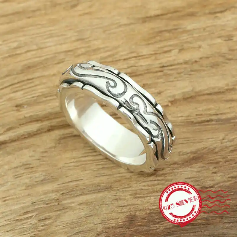 S925 sterling silver men's ring personality fashion classic jewelry Exquisite clouds rotating shape 2018 new love gift
S925 sterling silver men's ring personality fashion classic jewelry Exquisite clouds rotating shape 2018 new love gift
