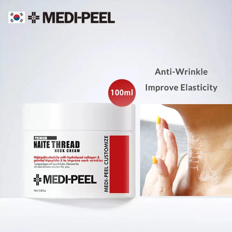

MEDI-PEEL Premium Naite Thread Neck Cream 100ML Collagen Firming Lifting Cream Remove Neck Wrinkle Whitening