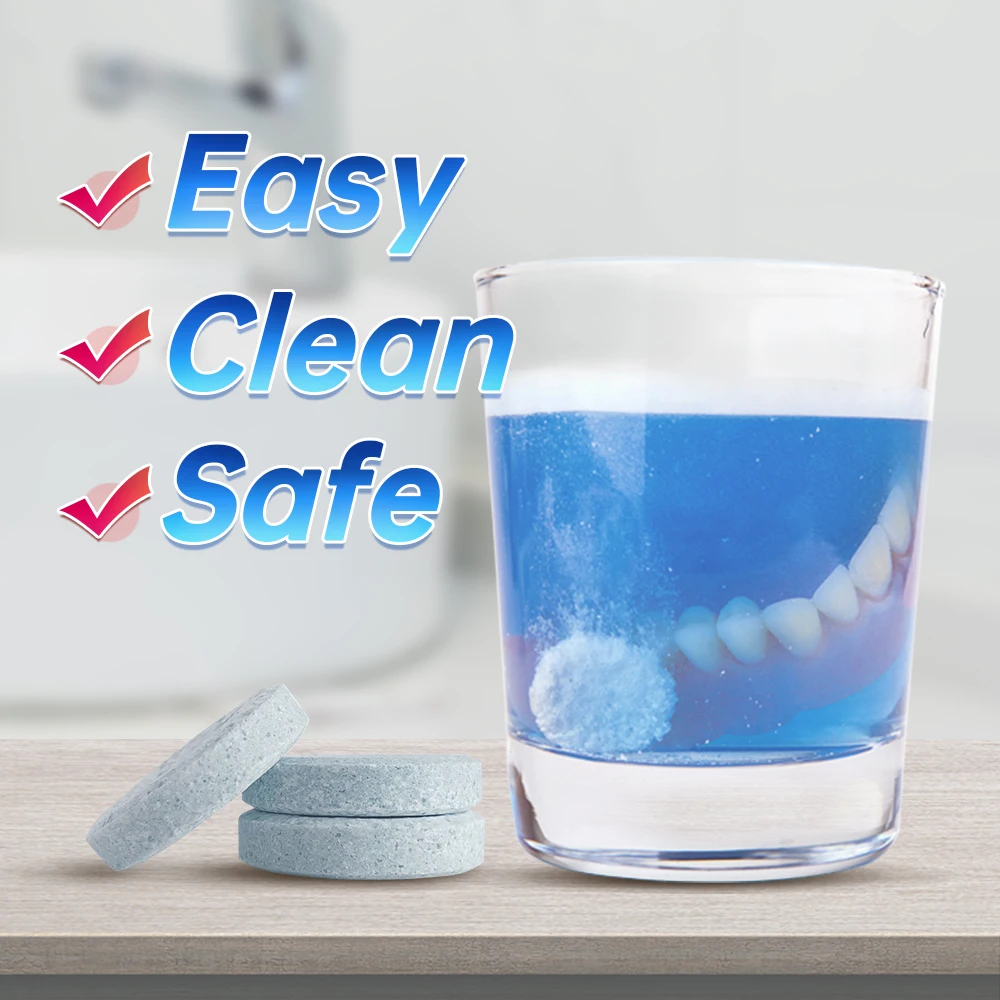 Y-Kelin таблетки для очистки зубных протезов 96 Tabs протез вскитаные очиститель |