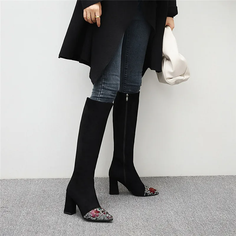 ASUMER 2020 big size 48 knee high boots women pointed toe mixed colors zip high heel party shoes ladies autumn winter boots
ASUMER 2020 big size 48 knee high boots women pointed toe mixed colors zip high heel party shoes ladies autumn winter boots
