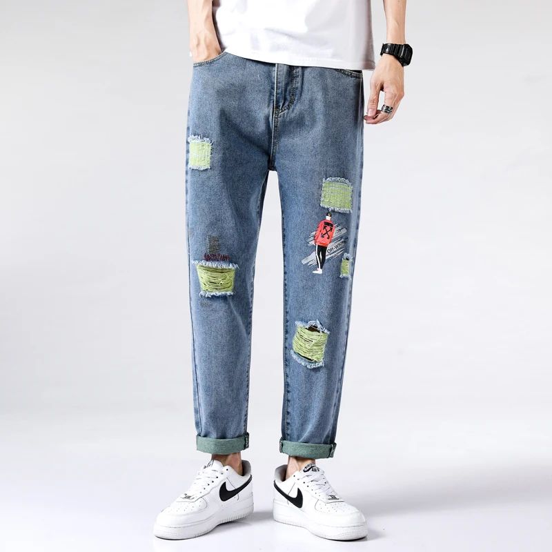 2021 Men's pants Trousers baggy Jeans for men Casual Stretch Slim Denim Jean man 
2021 Men's pants Trousers baggy Jeans for men Casual Stretch Slim Denim Jean man