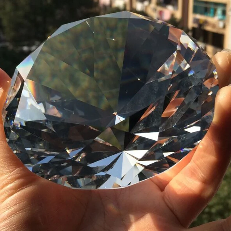 Transparent Multi-Faceted Crystal Diamond, 80mm Clear Crystal Glass Diamond Wedding Party Decoration, Valentine's Day Gift
Transparent Multi-Faceted Crystal Diamond, 80mm Clear Crystal Glass Diamond Wedding Party Decoration, Valentine's Day Gift