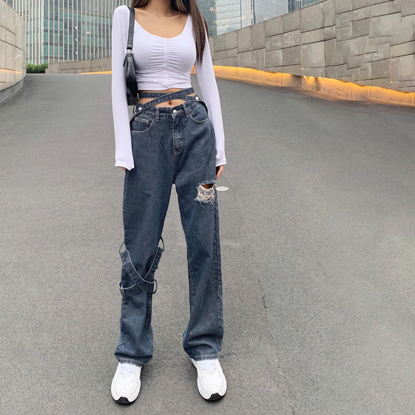 Autumn Women's Y2K Jeans Retro Denim Ruched Drawstring Cargo Pants Pockets Trousers Streetwear Jeans High Waist Mom Clothing
Autumn Women's Y2K Jeans Retro Denim Ruched Drawstring Cargo Pants Pockets Trousers Streetwear Jeans High Waist Mom Clothing