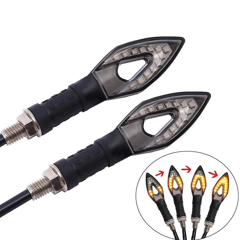2Pcs Waterproof Motorcycle 12V Turn Signals Motorcycle Led Turn Signal Yellow/Red Light Assembly Blade Lamp Indicator Blinker
2Pcs Waterproof Motorcycle 12V Turn Signals Motorcycle Led Turn Signal Yellow/Red Light Assembly Blade Lamp Indicator Blinker