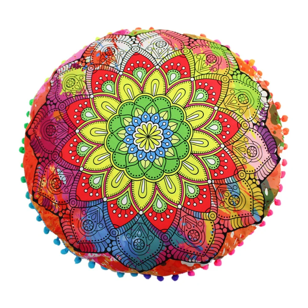 Home Round Floor Pillow Case Cushion Cover Exotic Mandala Pattern Printed Color Textile Pillow Slip for Sofa Home Hotel
Home Round Floor Pillow Case Cushion Cover Exotic Mandala Pattern Printed Color Textile Pillow Slip for Sofa Home Hotel