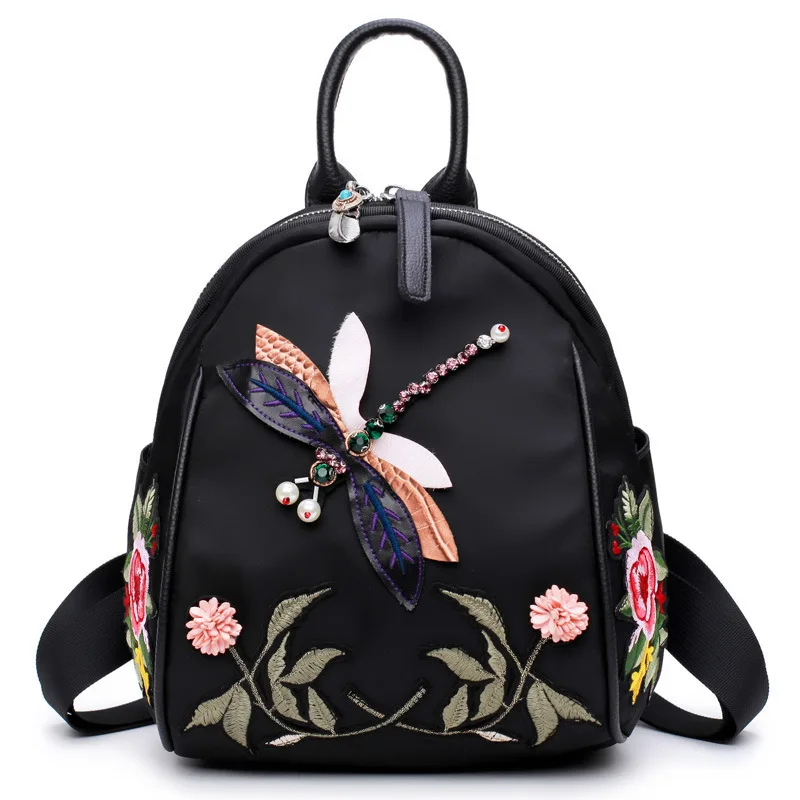 Fashion 3D Dragonfly Backpack Women Vintage Flower Small Bag Designers Brand Anti Theft Backpacks For Ladies Girls
Fashion 3D Dragonfly Backpack Women Vintage Flower Small Bag Designers Brand Anti Theft Backpacks For Ladies Girls