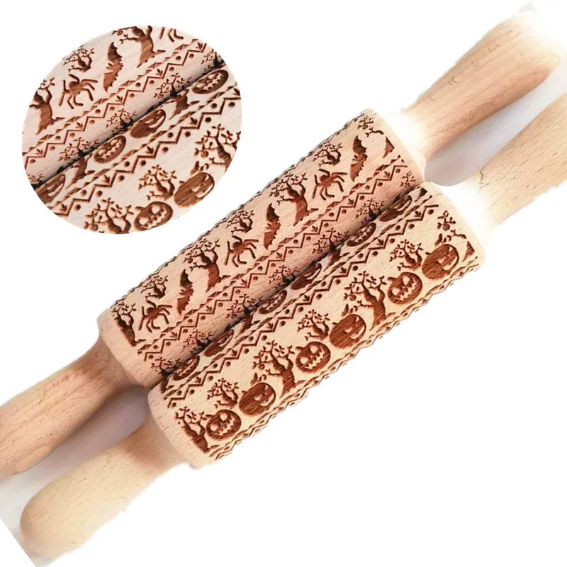Christmas Rolling Pin Beech Rolling Pin Fondant Biscuits Cookies Pressing Printing Pins Baking Appliances Embossed Rolling Pin
Christmas Rolling Pin Beech Rolling Pin Fondant Biscuits Cookies Pressing Printing Pins Baking Appliances Embossed Rolling Pin