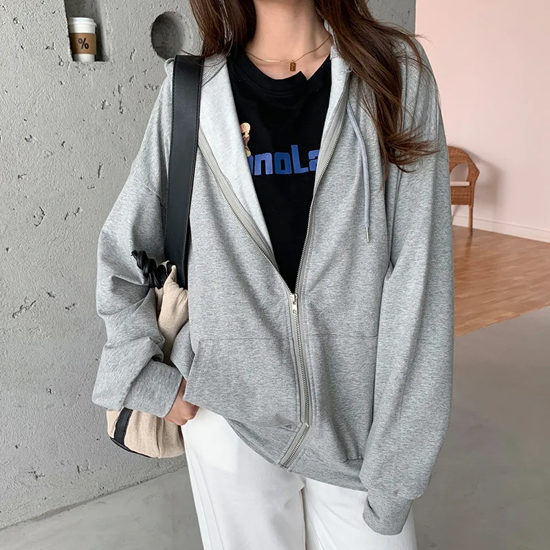 Women Solid Color Cardigan Adults Casual Long Sleeve Hoodie with Pockets Drawstring
Women Solid Color Cardigan Adults Casual Long Sleeve Hoodie with Pockets Drawstring