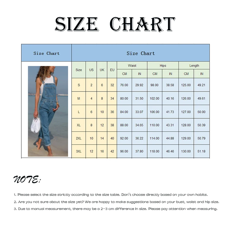 Fashion Women Ladies Baggy Denim Cross Border Special Jeans Bib Full Length Overall Solid Loose Casual Jumpsuit Hot Suspender
Fashion Women Ladies Baggy Denim Cross Border Special Jeans Bib Full Length Overall Solid Loose Casual Jumpsuit Hot Suspender