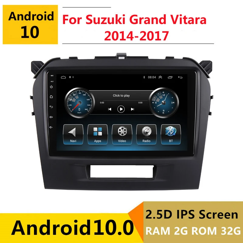 Автомагнитола 2 Гб ОЗУ, Android, для Suzuki Grand Vitara 2014, 2015, 2016, 2017, радио, навигация, GPS, мультимедийный плеер, головное устройство
Автомагнитола 2 Гб ОЗУ, Android, для Suzuki Grand Vitara 2014, 2015, 2016, 2017, радио, навигация, GPS, мультимедийный плеер, головное устройство