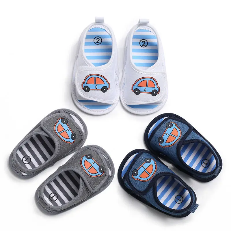 Newborn Toddler Baby Boys Girls Summer Sandals Cute Cartoon Car Print Soft Sole Crib Shoes Anti-slip Prewalker Casual Shoes
Newborn Toddler Baby Boys Girls Summer Sandals Cute Cartoon Car Print Soft Sole Crib Shoes Anti-slip Prewalker Casual Shoes