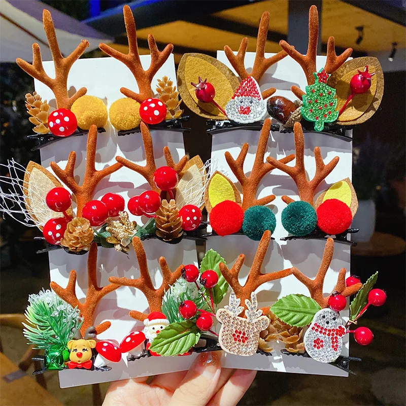 Christmas Gift Small Antler Hairpin Bow Hair Ornaments Three-dimensional Duckbill Clip Elk Christmas Hairpin Girl Top Clip
Christmas Gift Small Antler Hairpin Bow Hair Ornaments Three-dimensional Duckbill Clip Elk Christmas Hairpin Girl Top Clip