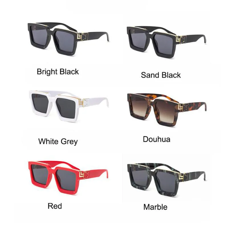 Millionaire Sunglasses Square Women Shades French Fashion Designer Luxury Sun Glasses For Men Big Black White Glasses Mirror 
Millionaire Sunglasses Square Women Shades French Fashion Designer Luxury Sun Glasses For Men Big Black White Glasses Mirror