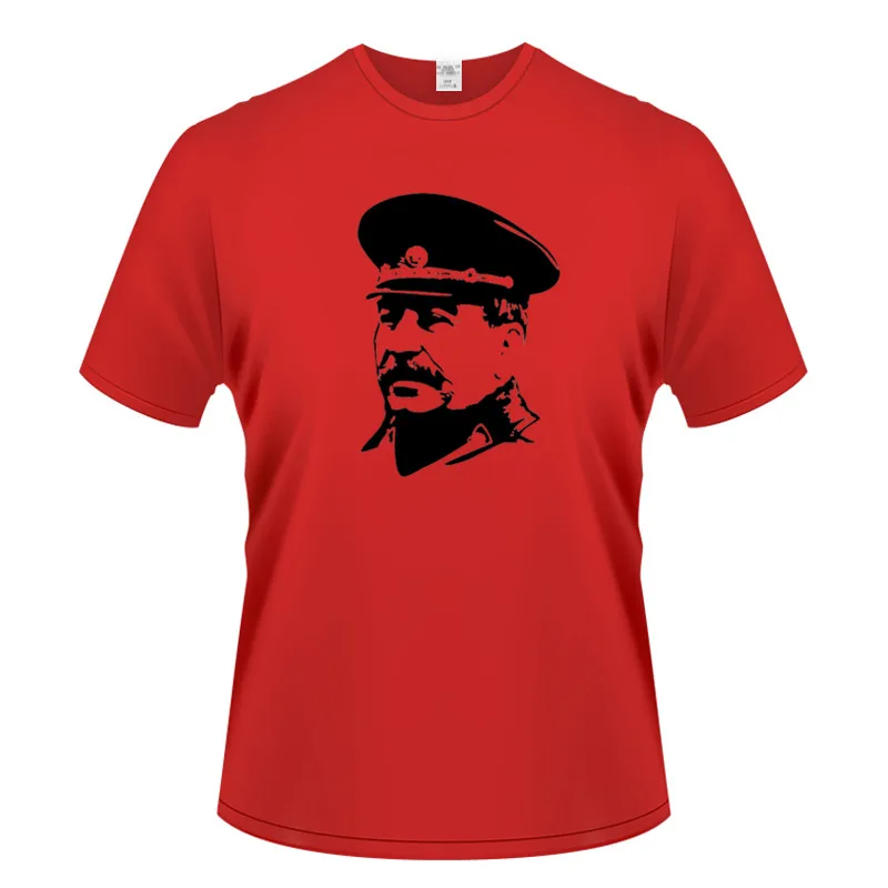 

Мужские хлопковые футболки с забавным принтом, униформа Сталина в СССР