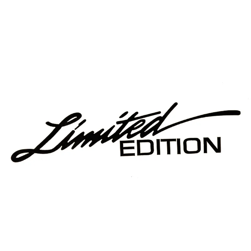 Car Stickers Decor Motorcycle Decals Limited edition English Vinyl Decorative Accessories Waterproof PVC,16cmx4cm
Car Stickers Decor Motorcycle Decals Limited edition English Vinyl Decorative Accessories Waterproof PVC,16cmx4cm