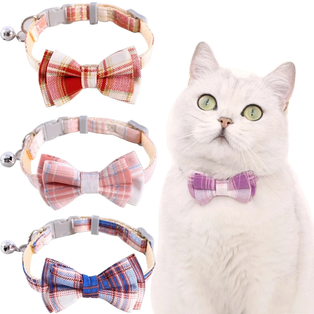 Classic Grid Cat Collar Chihuahua Yorkshire Terriers Bowties Adjustable Bowknot Puppies Necklace Pets Kitten Plaid Collars
Classic Grid Cat Collar Chihuahua Yorkshire Terriers Bowties Adjustable Bowknot Puppies Necklace Pets Kitten Plaid Collars