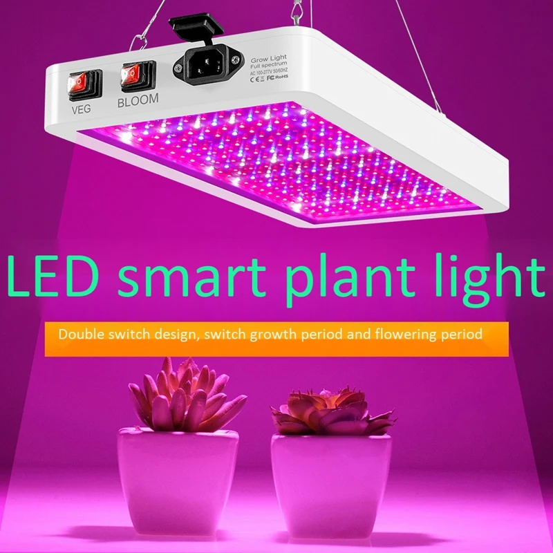 LED Grow Light Waterproof Phytolamp 312Leds Chip Phyto Growth Lamp Full Spectrum Plant Lighting for Indoor Plant/EU Plug
LED Grow Light Waterproof Phytolamp 312Leds Chip Phyto Growth Lamp Full Spectrum Plant Lighting for Indoor Plant/EU Plug