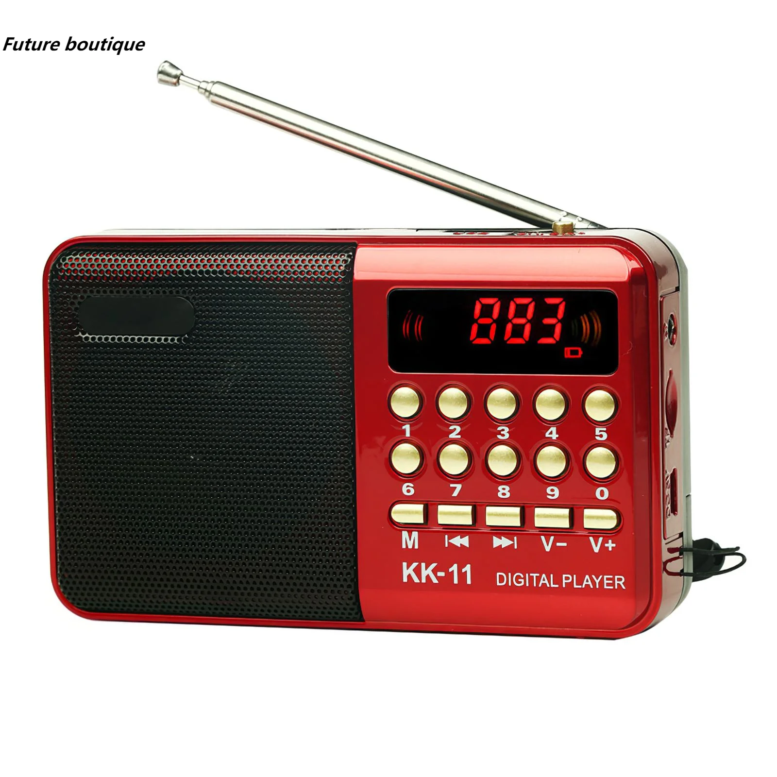 Portable Radio AM FM Pocket Radio Shortwave FM Speaker Transistor Receiver TF Card USB REC Recorder Sleep Time Battery Powered
Portable Radio AM FM Pocket Radio Shortwave FM Speaker Transistor Receiver TF Card USB REC Recorder Sleep Time Battery Powered