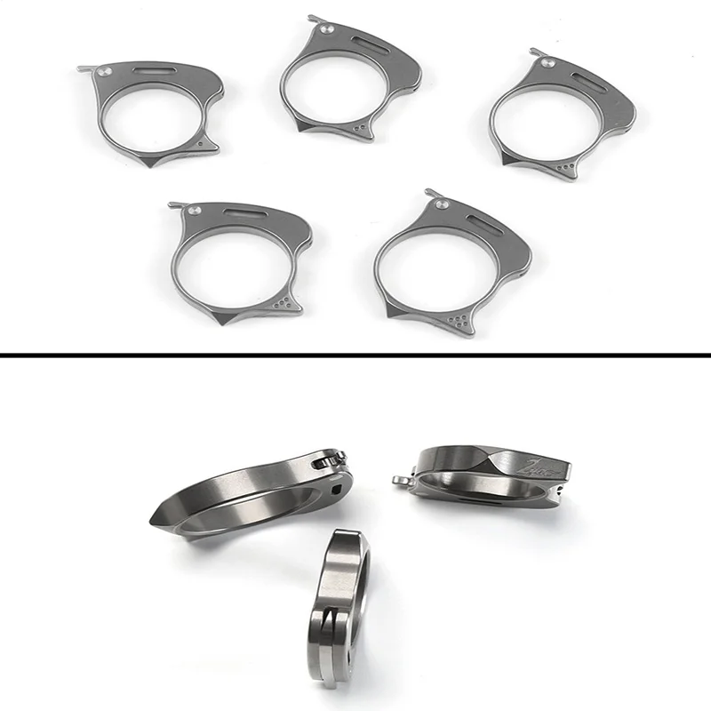 Multifunctional titanium alloy ring for self-defense self-defense accessories tools foldable ring
Multifunctional titanium alloy ring for self-defense self-defense accessories tools foldable ring