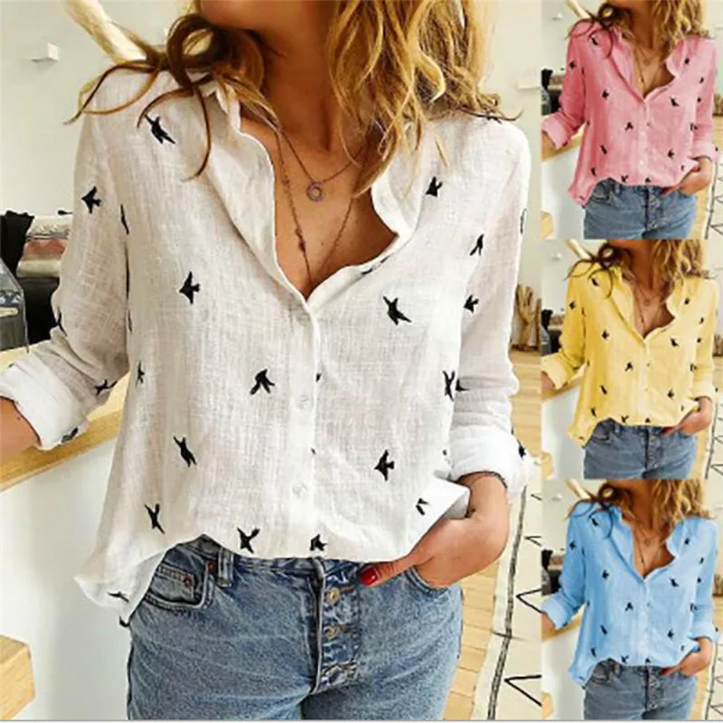hirigin Summer Women Summer Printed OL Blouse Shirt 2021 Fashion Ladies Casual Street Outfit Elegant Top Shirt Plus Size S-2XL
hirigin Summer Women Summer Printed OL Blouse Shirt 2021 Fashion Ladies Casual Street Outfit Elegant Top Shirt Plus Size S-2XL