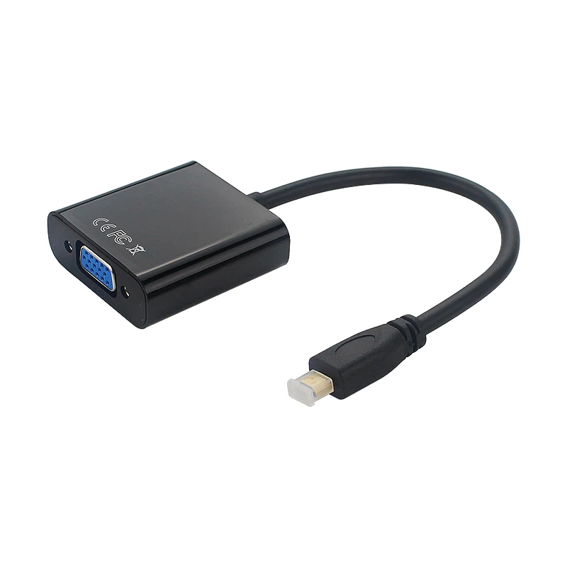 Адаптер Micro HDMI совместимый с VGA аудиокабелем 3 5 мм и USB преобразователем для