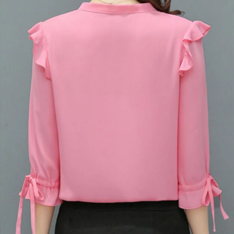 Office Wear Women Elegant Summer Chiffon Blouse Shirts Lady Girls Casual O-Neck Bow Tie Tops Shirts blusa feminina
Office Wear Women Elegant Summer Chiffon Blouse Shirts Lady Girls Casual O-Neck Bow Tie Tops Shirts blusa feminina
