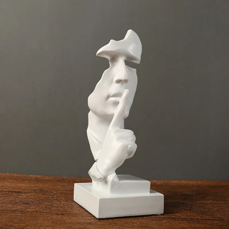 NEW RESIN SILENCE MASK STATUE ABSTRACT STATUETTES NO SAY NO SEE NO HEAR MASK SCULPTURE FOR OFFICE VINTAGE HOME DECOR
NEW RESIN SILENCE MASK STATUE ABSTRACT STATUETTES NO SAY NO SEE NO HEAR MASK SCULPTURE FOR OFFICE VINTAGE HOME DECOR