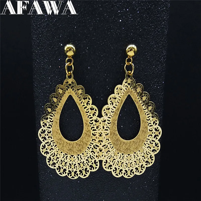 Stainless Steel Bohemian Flower Stud Earrings Gold Color Big Earring Fashion Jewelry joyeria acero inoxidable mujer EXS01
Stainless Steel Bohemian Flower Stud Earrings Gold Color Big Earring Fashion Jewelry joyeria acero inoxidable mujer EXS01