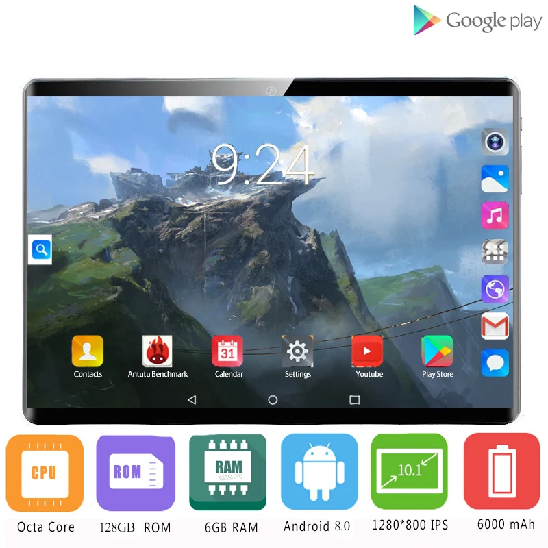 2021 4G сетевой планшетный ПК 6 ГБ ОЗУ 128 Гб ПЗУ Android 9,0 10,1 дюймов 5,0 камера Wifi Bluetooth GPS фаблет 
2021 4G сетевой планшетный ПК 6 ГБ ОЗУ 128 Гб ПЗУ Android 9,0 10,1 дюймов 5,0 камера Wifi Bluetooth GPS фаблет
