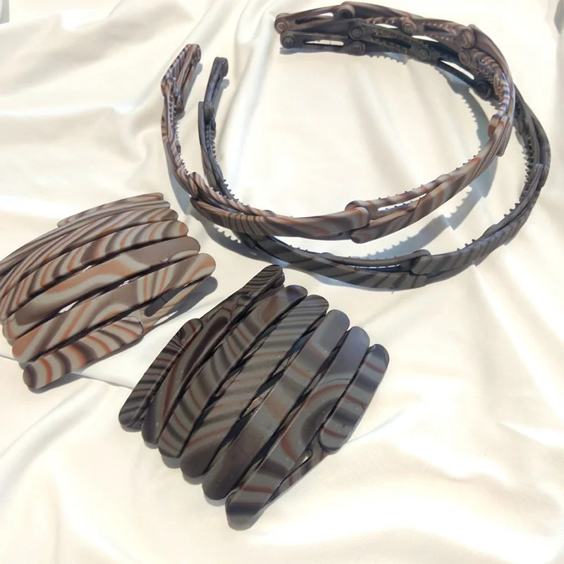 Fashion Simple Telescopic Hairbands Striped Resin Hair Comb Headband Hair Hoop Bezel With Teeth Hair Accessories For Women
Fashion Simple Telescopic Hairbands Striped Resin Hair Comb Headband Hair Hoop Bezel With Teeth Hair Accessories For Women