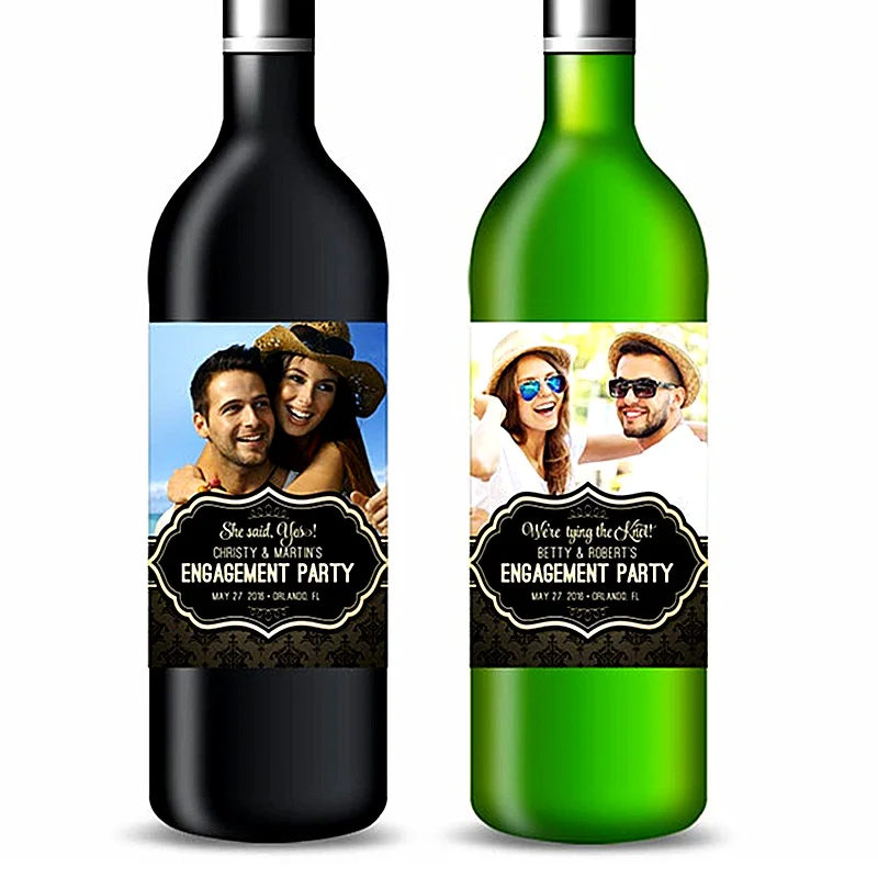 Custom Photo Engagement Party Wine Bottle Label,Personalized Black & Gold Wine Label,Rehearsal Dinner,Wedding Announcement Gift
Custom Photo Engagement Party Wine Bottle Label,Personalized Black & Gold Wine Label,Rehearsal Dinner,Wedding Announcement Gift