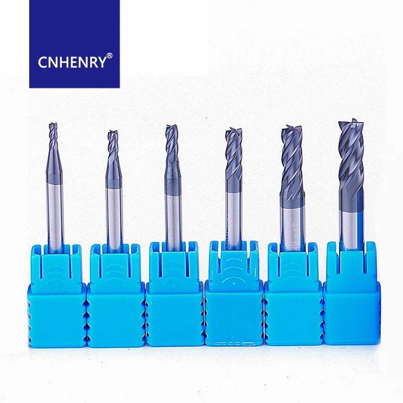 

6pcs Solid Tungsten Carbide End Mill CNC Router Bits Tools HRC45 4 Flutes 1 2 3 4 5 6 Milling Cutter Bits for Metal