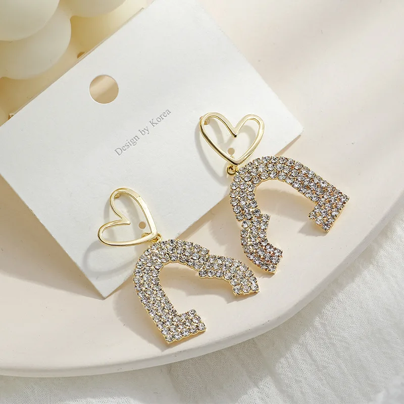 925 Sliver Earrings Gloden Fashion Woman Jewelry Lovely Heart Drop Earring Ear Hoop Gift
925 Sliver Earrings Gloden Fashion Woman Jewelry Lovely Heart Drop Earring Ear Hoop Gift