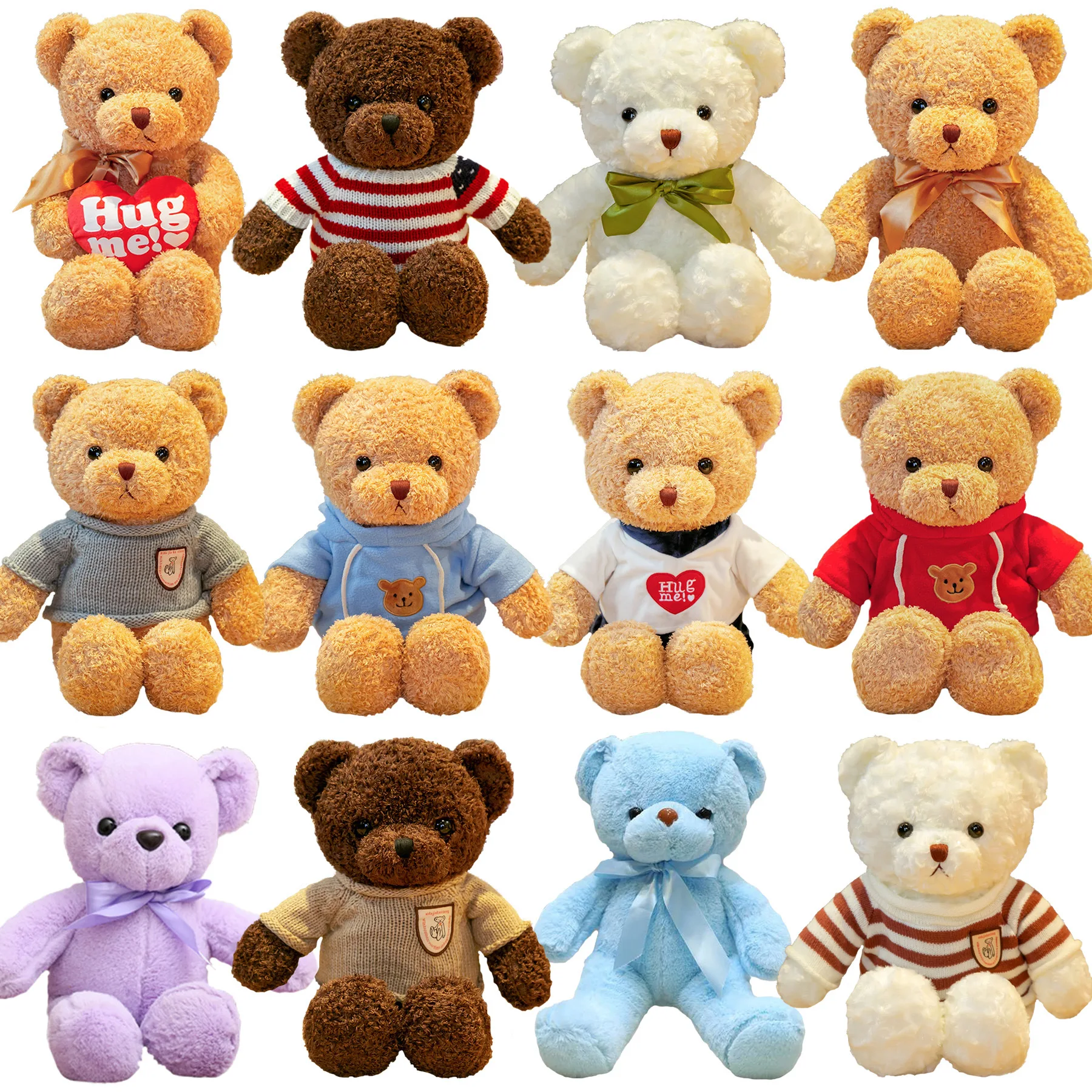 30cm-40cm Cute Teddy Bear Doll Hug Big Bear Gift Little Bear Plush Toy Birthday Gift Hand Gift Custom Logo
30cm-40cm Cute Teddy Bear Doll Hug Big Bear Gift Little Bear Plush Toy Birthday Gift Hand Gift Custom Logo