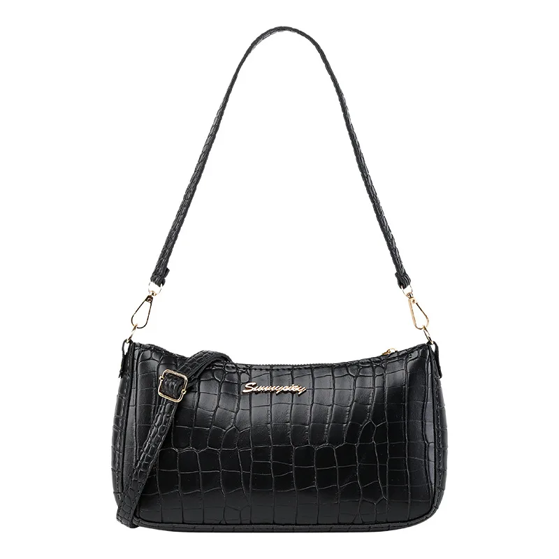 2021 New Alligator Pattern PU Leather Underarm Bag Shoulder Crossbody Messenger Bag Casual Ladies Pure Color Small Purse Handbag
2021 New Alligator Pattern PU Leather Underarm Bag Shoulder Crossbody Messenger Bag Casual Ladies Pure Color Small Purse Handbag