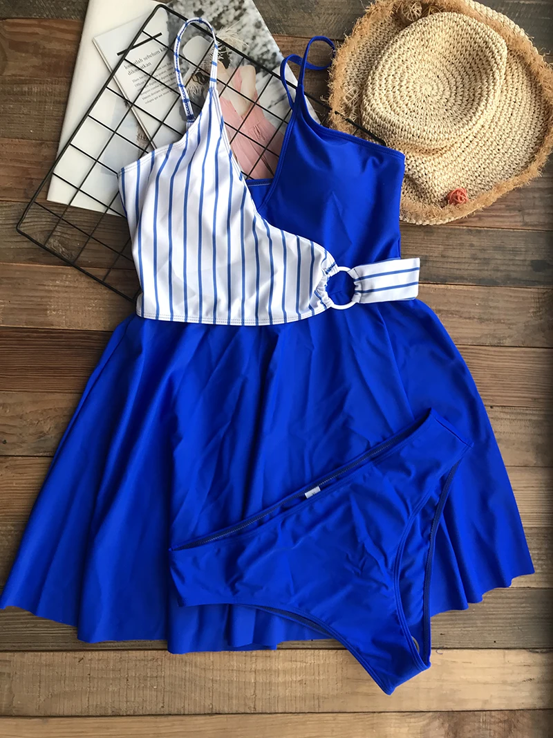 Contrast Color Tankini Swimsuit Women Swim Dress Swimwear Plus size 2XL Bathing suit Monokini Skirt Beach Two-Piece Swim Suit
Contrast Color Tankini Swimsuit Women Swim Dress Swimwear Plus size 2XL Bathing suit Monokini Skirt Beach Two-Piece Swim Suit