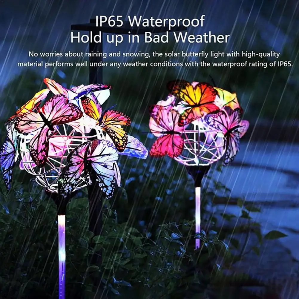 Butterflies Solar Led Lights Garden Stake Outdoor Butterfly Lawn Lamps Solar Garden Lawn Landscape Pathway Lights Decoration
Butterflies Solar Led Lights Garden Stake Outdoor Butterfly Lawn Lamps Solar Garden Lawn Landscape Pathway Lights Decoration