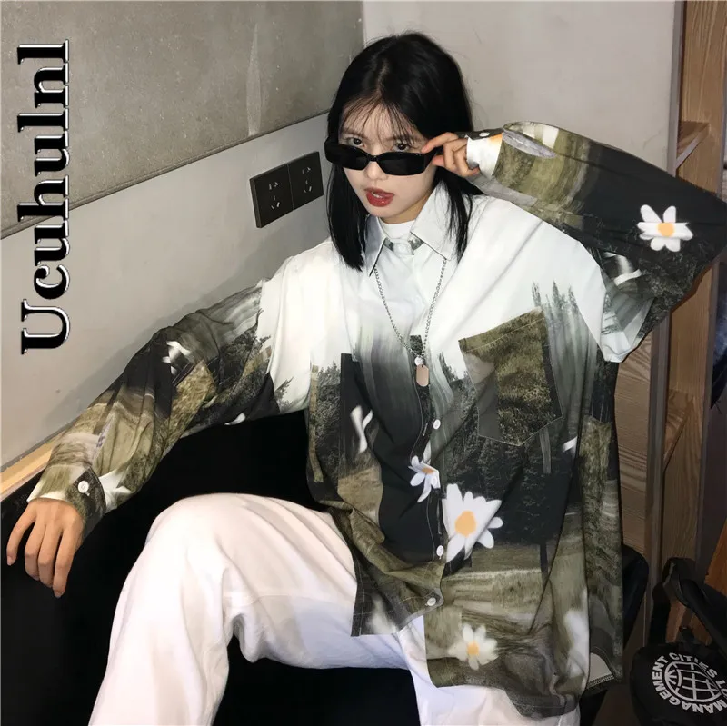 Korean Streetwear Harajuku Diablo BF Style Vintage Contrast Floral Printing Full Sleeve Personality Casual Loose Tie Dye Shirt
Korean Streetwear Harajuku Diablo BF Style Vintage Contrast Floral Printing Full Sleeve Personality Casual Loose Tie Dye Shirt