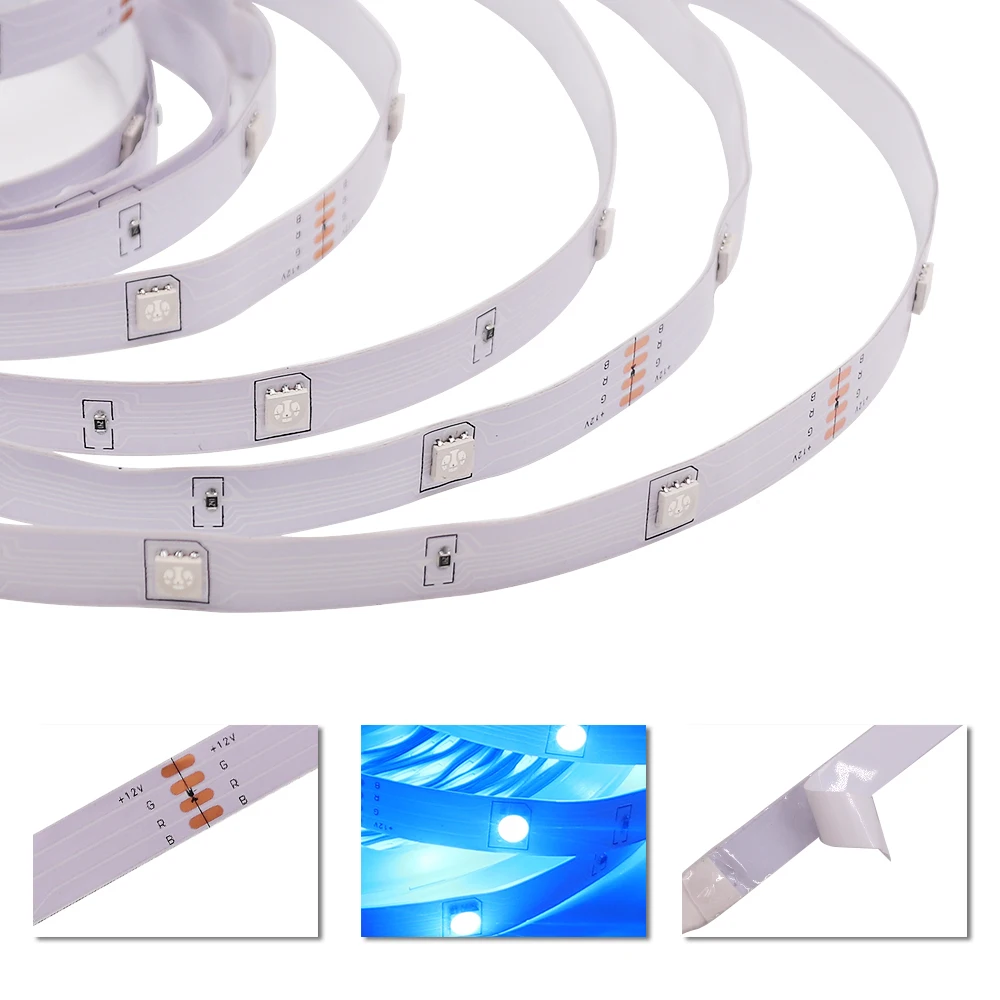 Bluetooth RGB5050 LED Strip Light For Room Decoration Aesthentic DC12V 30M LED Tape Flexible Indoor Lighting TV Backlight
Bluetooth RGB5050 LED Strip Light For Room Decoration Aesthentic DC12V 30M LED Tape Flexible Indoor Lighting TV Backlight