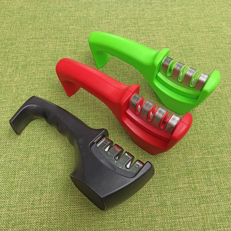 Three stage knife sharpener Sharpener ceramics sharpening stone daily sharpening kitchen gadgets knives accessories
Three stage knife sharpener Sharpener ceramics sharpening stone daily sharpening kitchen gadgets knives accessories