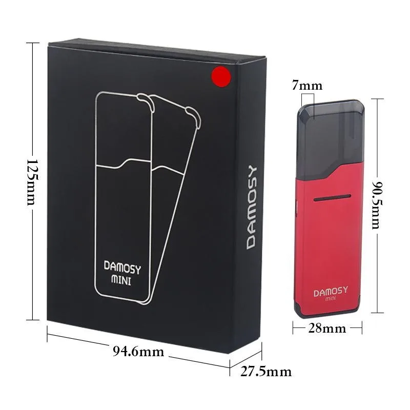 Original Damosy Mini Starter Kit 2ml juice capacity internal 400mAh battery MP3 looks 1.5ohm coil super portable vape kits
Original Damosy Mini Starter Kit 2ml juice capacity internal 400mAh battery MP3 looks 1.5ohm coil super portable vape kits