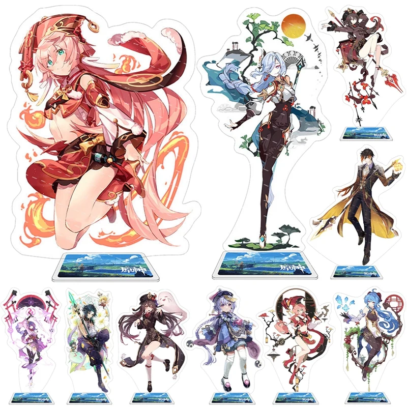 15.5cm Anime Genshin Impact Double Side HD Acrylic Stand Zhongli Keqing Hutao Figure Model Plate Desk Decor Standing Fans Gift
15.5cm Anime Genshin Impact Double Side HD Acrylic Stand Zhongli Keqing Hutao Figure Model Plate Desk Decor Standing Fans Gift