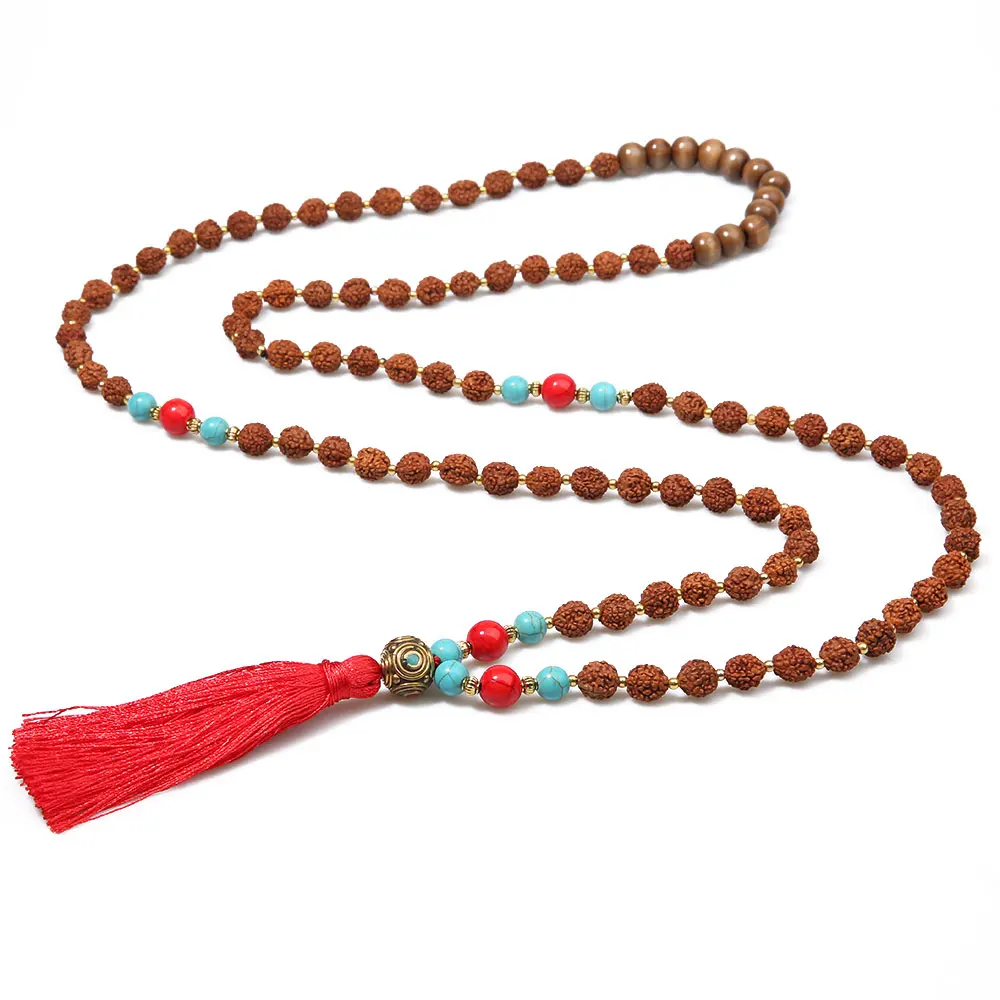Charm Long Necklaces 108 Mala Beads Rudraksha Necklaces Ethnic Prayer Meditation Boho Tassel Statement Yoga Declaration Jewelry
Charm Long Necklaces 108 Mala Beads Rudraksha Necklaces Ethnic Prayer Meditation Boho Tassel Statement Yoga Declaration Jewelry