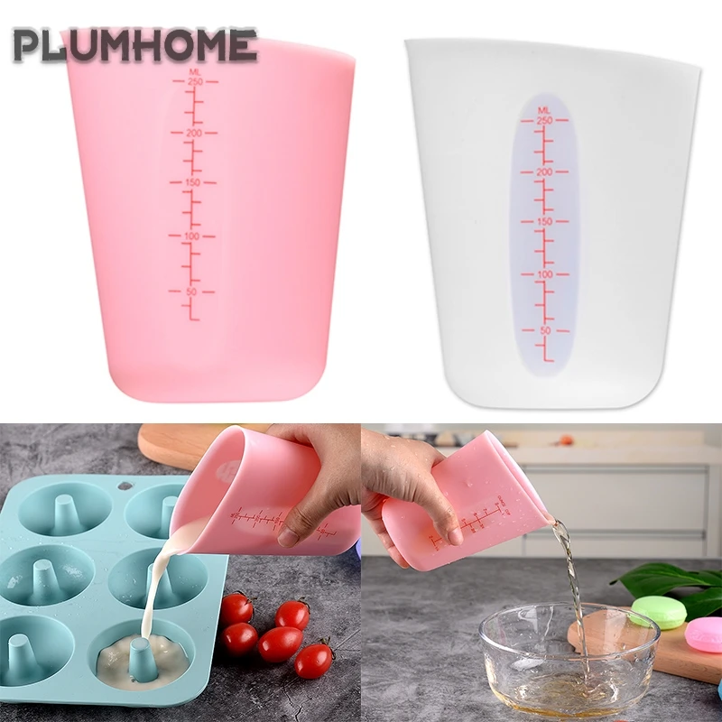 1Pc 250ml Dual Scale Silicone Food Measuring Cup Graduated Beaker Cooking Baking Kitchen Measuring Tools Home Baking Accessories
1Pc 250ml Dual Scale Silicone Food Measuring Cup Graduated Beaker Cooking Baking Kitchen Measuring Tools Home Baking Accessories