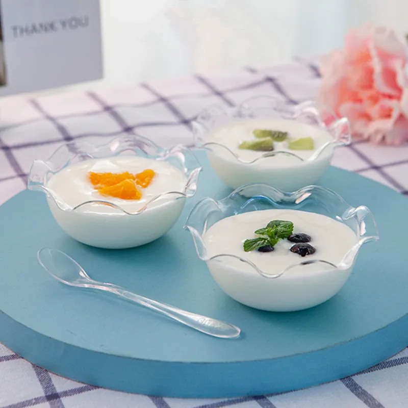 50pcs 120ml transparent pudding ice cream cake shaved ice cup birthday family gathering Christmas party dessert plastic bowl
50pcs 120ml transparent pudding ice cream cake shaved ice cup birthday family gathering Christmas party dessert plastic bowl