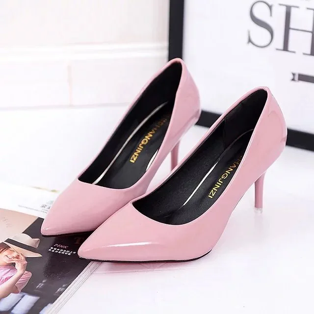 Multicolor large size high heels 2020 pointed stiletto shallow mouth foreign trade single shoes women work shoes patent leather
Multicolor large size high heels 2020 pointed stiletto shallow mouth foreign trade single shoes women work shoes patent leather